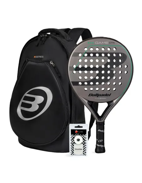 Pack Bullpadel Game Ctr Grau + Rucksack Tour Schwarz | Ofertas De Padel